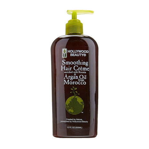 HOLLYWOOD BEAUTY SMOOTHING HAIR CREME WITH ARGAN OIL 355ML