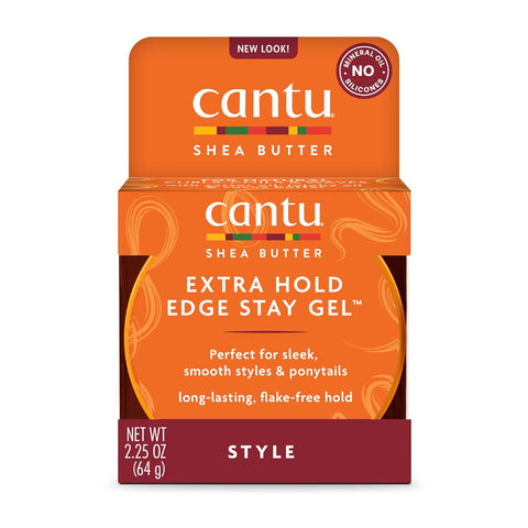 CANTU EXTRA HOLD EDGE STAY GEL WITH SHEA BUTTER 64G